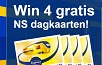 Win 4 NS dagkaarten winactie waar je NS treinkaartjes kunt winnen