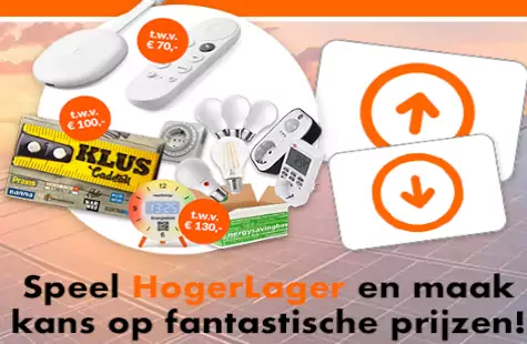 Speel Hoger Lager en win een Chromecast, Cadeaukaart of bespaarpakket
